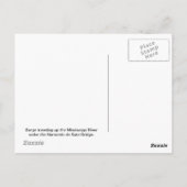 Postkarte des Flusses Mississippi (Rückseite)