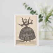  Postkarte des französischen Balletts aus dem 19. (Stehend Vorderseite)
