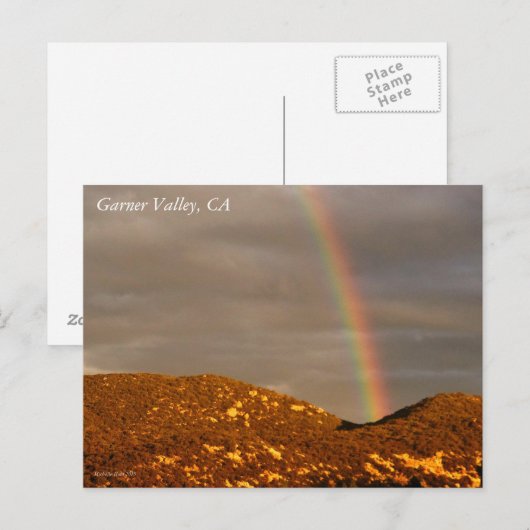 Postkarte des Garner Valley, CA (Vorne/Hinten)