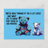 Postkarte des Gebetsbären (Vorderseite)