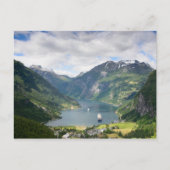 Postkarte des Geirangerfjords (Vorderseite)