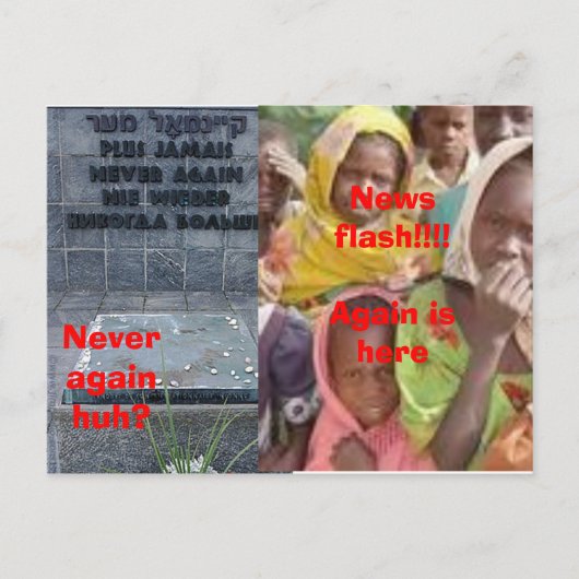 Postkarte des Genozids (Vorderseite)