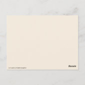 Postkarte des gotischen Engels (Rückseite)