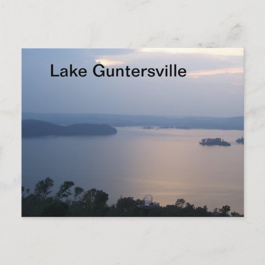 Postkarte des Guntersville-Sees (Vorderseite)