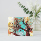Postkarte des Herbstbaums (Stehend Vorderseite)
