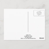 Postkarte des Herbstbaums (Rückseite)