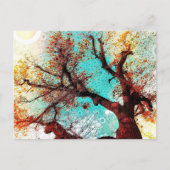Postkarte des Herbstbaums (Vorderseite)