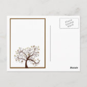 Postkarte des Herbstbaums (Rückseite)