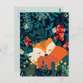 Postkarte des Herbstfos (Vorne/Hinten)