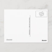 Postkarte des Hühners mit Feuer (Rückseite)