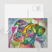 Postkarte des Hundes (Vorne/Hinten)