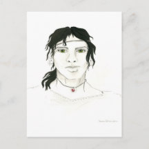 Postkarte des Indischen Mannes