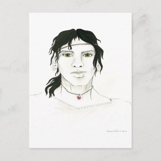 Postkarte des Indischen Mannes (Vorderseite)