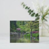 Postkarte des japanischen Gartens (Stehend Vorderseite)