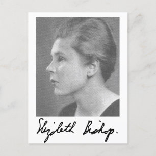 Postkarte des jungen Elizabeth Bishop und Untersch