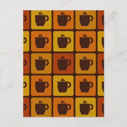 Postkarte des Kaffees, personalisierbar (Vorderseite)