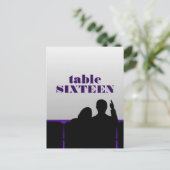 Postkarte des Kinos, Lila (Stehend Vorderseite)