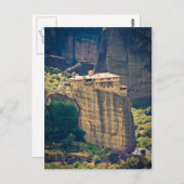 Postkarte des Klosters Meteora (Vorne/Hinten)