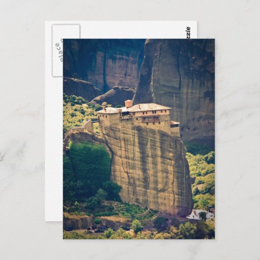 Postkarte des Klosters Meteora (Vorne/Hinten)