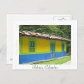 Postkarte des kolumbianischen Lackhauses (Vorne/Hinten)