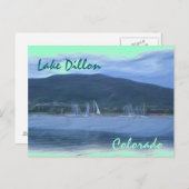 Postkarte des Lago Dillon Colorado (Vorne/Hinten)
