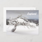 Postkarte des Lapplands (Vorne/Hinten)