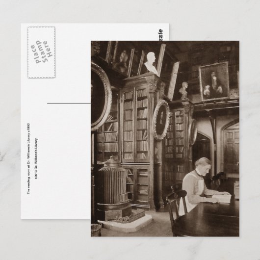 Postkarte des Lesesaals (Vorne/Hinten)