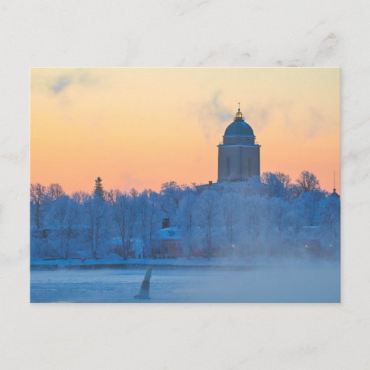 Postkarte des Leuchtturms Suomenlinna (Vorderseite)