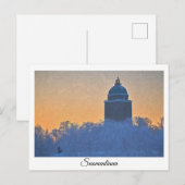 Postkarte des Leuchtturms Suomenlinna (Vorne/Hinten)