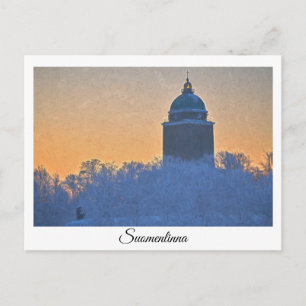 Postkarte des Leuchtturms Suomenlinna