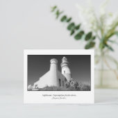 Postkarte des Leuchtturms von Cape Agulhas (Stehend Vorderseite)