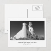 Postkarte des Leuchtturms von Cape Agulhas (Vorne/Hinten)