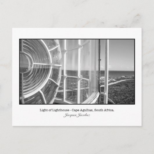 Postkarte des Lichts eines Leuchtturms (Vorderseite)