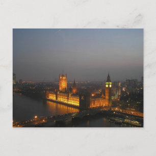Postkarte des Londoner Parlaments