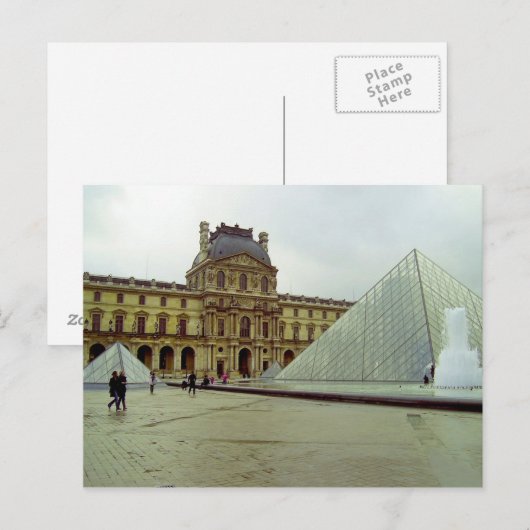 Postkarte des Louvre Museums (Vorne/Hinten)