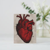 Postkarte des menschlichen Herzens (Stehend Vorderseite)