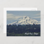 Postkarte des Monte Hood, Oregon (Vorne/Hinten)