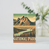 Postkarte des Nationalparks (Stehend Vorderseite)