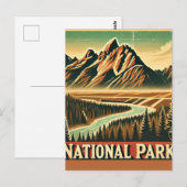 Postkarte des Nationalparks (Vorne/Hinten)