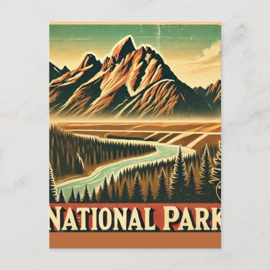Postkarte des Nationalparks (Vorderseite)