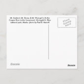 Postkarte des Nationalparks Wrangell-Saint Elias (Rückseite)