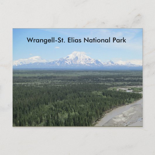 Postkarte des Nationalparks Wrangell-Saint Elias (Vorderseite)