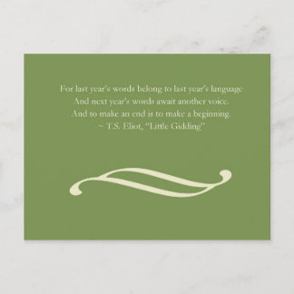 Postkarte des neuen Jahres des Gruß-|