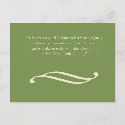 Postkarte des neuen Jahres des Gruß-| (Vorderseite)