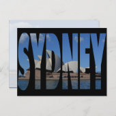 Postkarte des Opernhauses Sydney (Vorne/Hinten)