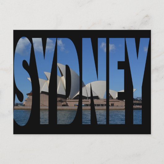 Postkarte des Opernhauses Sydney (Vorderseite)