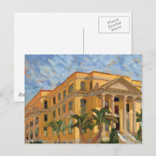 Postkarte des Palm Beach Courthouse (Vorne/Hinten)