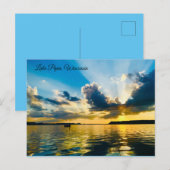 Postkarte des Pepin-Sees, Wisconsin (Vorne/Hinten)