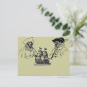 Postkarte des Piratenschiffs (Stehend Vorderseite)