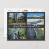 Postkarte des Rainier Nationalparks (Vorne/Hinten)